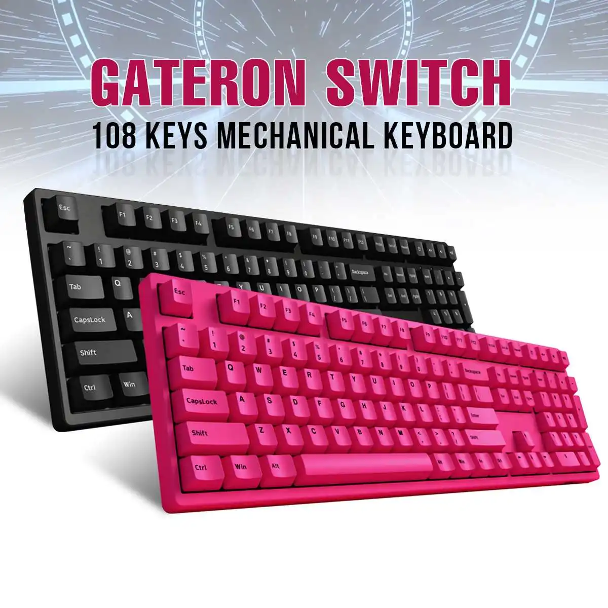 AKKO 3108DS 108 Keys Mechanical Keyboard Keycap USB Type-C Wired Cherry MX Gateron Switch Double-Shot PBT Keycap Gaming Keyboard
AKKO 3108DS 108 Keys Mechanical Keyboard Keycap USB Type-C Wired Cherry MX Gateron Switch Double-Shot PBT Keycap Gaming Keyboard