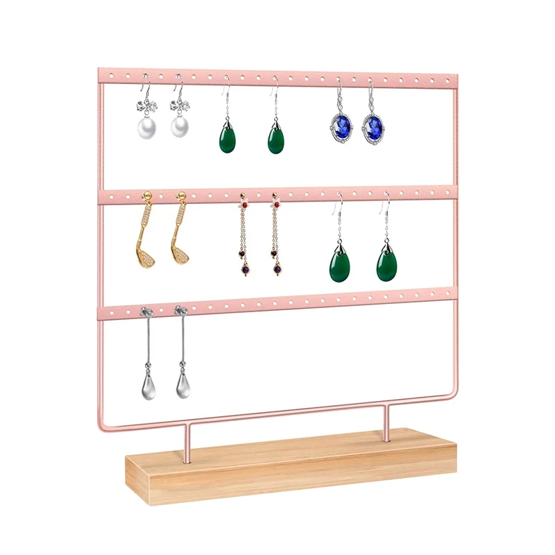 66-Hole 3-Layer Earring Storage Box with Bracket, Earring Holder, Gift Box, Wooden Jewelry Rack/Earring Tray
66-Hole 3-Layer Earring Storage Box with Bracket, Earring Holder, Gift Box, Wooden Jewelry Rack/Earring Tray