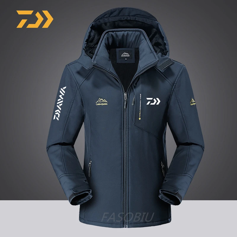 Daiwa Autumn Winter Waterproof Breathable Fishing Clothes Plus Velvet Hooded Fishing Clothing Outdoor Sport Fishing Jackets Men
Daiwa Autumn Winter Waterproof Breathable Fishing Clothes Plus Velvet Hooded Fishing Clothing Outdoor Sport Fishing Jackets Men
