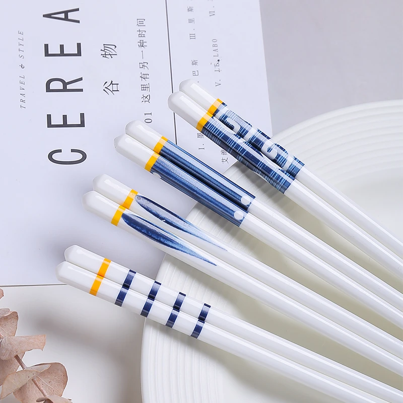 5Pairs Non-slip Chopsticks Ceramic Chopsticks Set Reusable Hot Pot Fried Pork in Scoop Cutlery Tableware Public Chopsticks
5Pairs Non-slip Chopsticks Ceramic Chopsticks Set Reusable Hot Pot Fried Pork in Scoop Cutlery Tableware Public Chopsticks