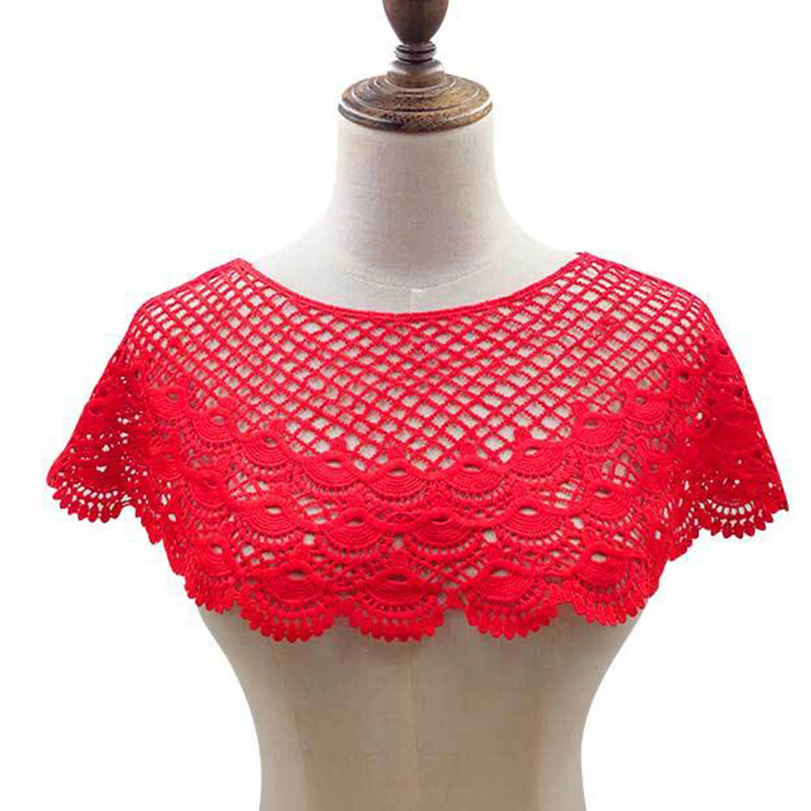Collar Ruffles Shawl Patchworks Trim Detachable Half Shirt Shawl with Button Closure Decoration New K2
Collar Ruffles Shawl Patchworks Trim Detachable Half Shirt Shawl with Button Closure Decoration New K2