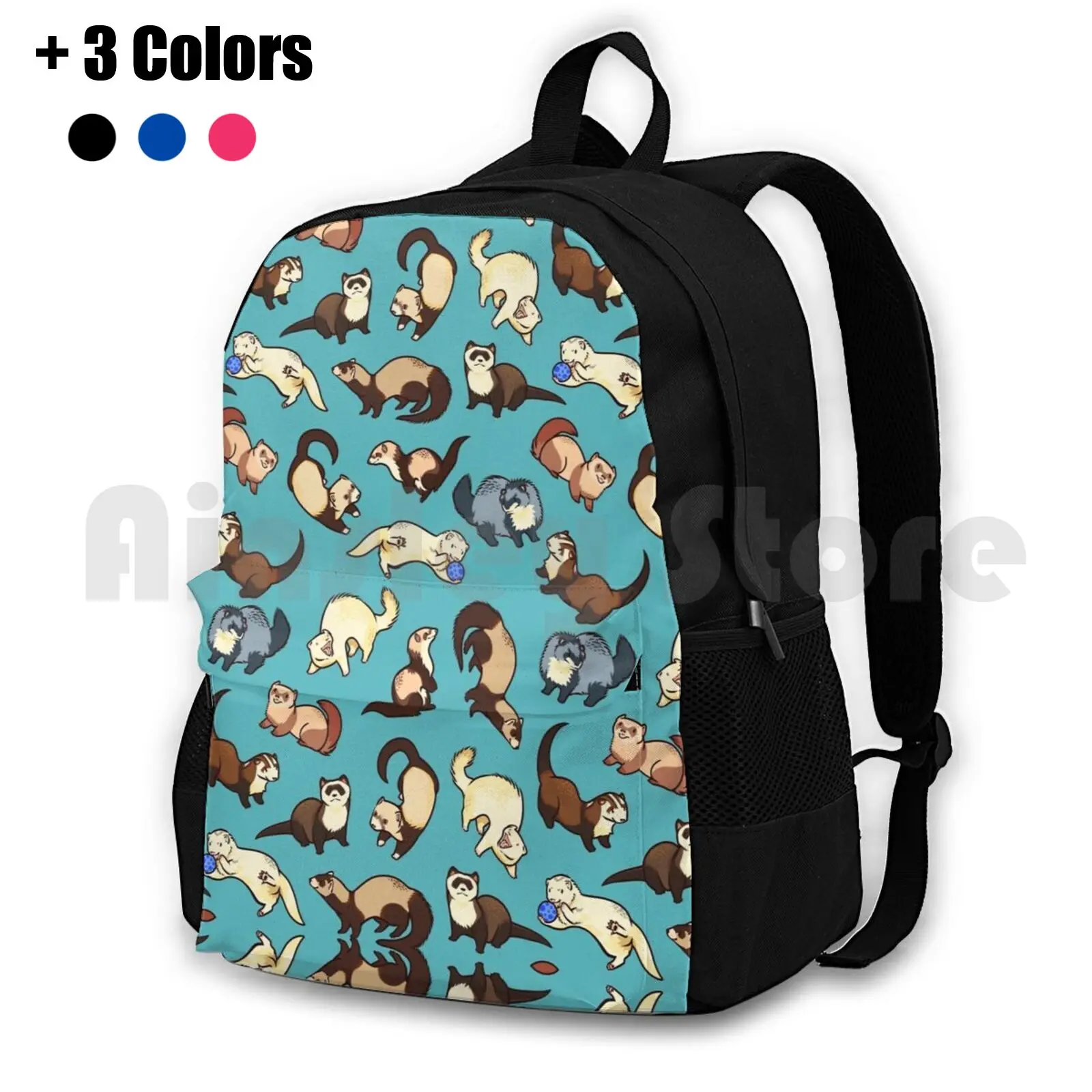 Cat Snakes In Blue Outdoor Hiking Backpack Waterproof Camping Travel Ferret Ferrets Pattern Patterns Cute
Cat Snakes In Blue Outdoor Hiking Backpack Waterproof Camping Travel Ferret Ferrets Pattern Patterns Cute