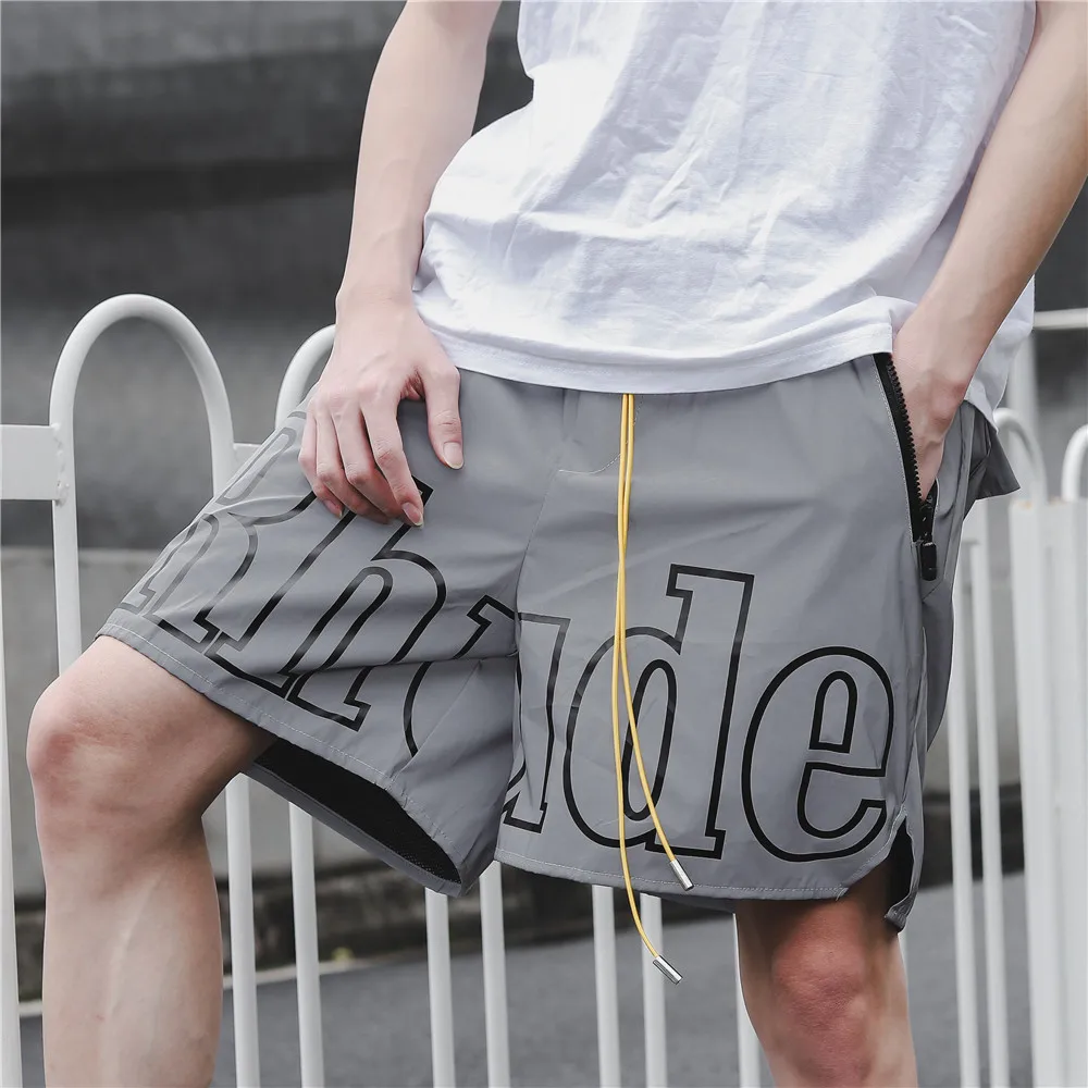 Rhude Shorts Inside RHUDE Shorts Gray Color Men Women Reflective effect RHUDE Racing track Printing Beach Shorts Men Women
Rhude Shorts Inside RHUDE Shorts Gray Color Men Women Reflective effect RHUDE Racing track Printing Beach Shorts Men Women