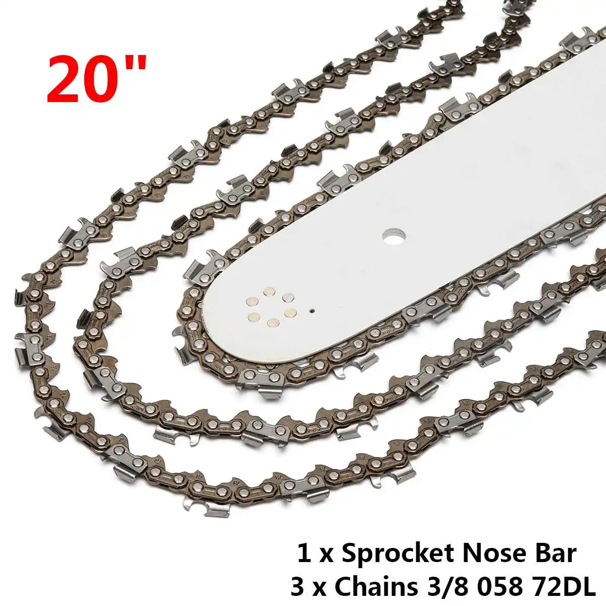 Носовая Звездочка 20 дюймов и направляющая цепи пилы 3/8 LP 058 72DL Combo для электроинструмента HUSQVARNA 
Носовая Звездочка 20 дюймов и направляющая цепи пилы 3/8 LP 058 72DL Combo для электроинструмента HUSQVARNA
