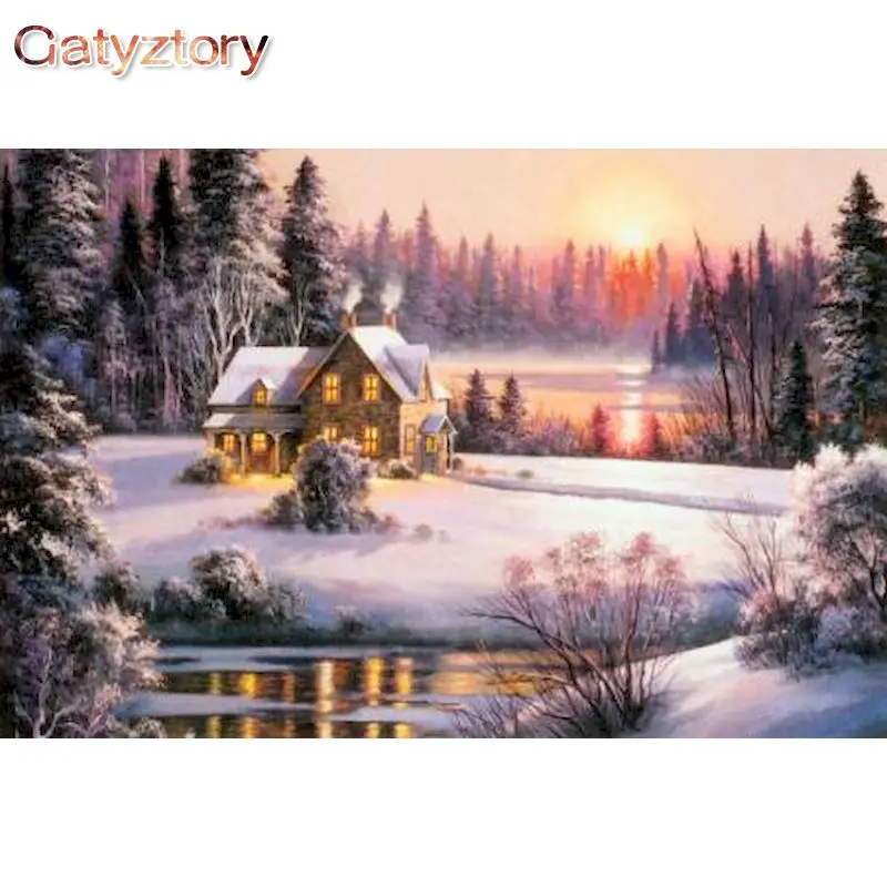 GATYZTORY Diy Painting By Numbers Snow Chalet Canvas Colouring Landscape Handpainted Gift Wall Decor 60×75cm Frame
GATYZTORY Diy Painting By Numbers Snow Chalet Canvas Colouring Landscape Handpainted Gift Wall Decor 60×75cm Frame
