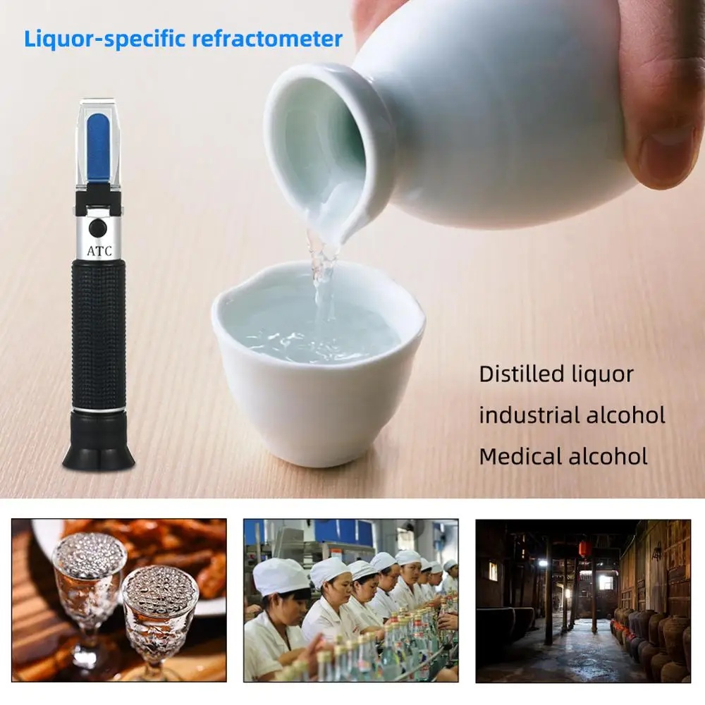 Спиртометр yieryi рефрактометр 0 80% в/в|refractometer 0-80|alcohol refractometeralcohol refractometer 0-80 |