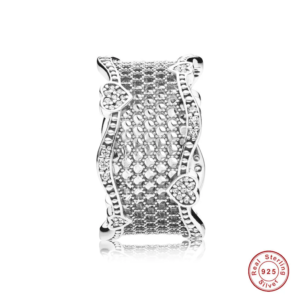 925 Sterling Silver pan Ring Lace Of With Crystal For Women Wedding Party Gift Fine Jewelry
925 Sterling Silver pan Ring Lace Of With Crystal For Women Wedding Party Gift Fine Jewelry