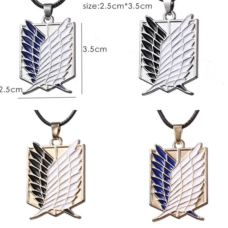 Attacking Giant Wings of Liberty Pendant Necklace Anime Peripherals Investigation Corps Cosplay Jewelry Gifts
Attacking Giant Wings of Liberty Pendant Necklace Anime Peripherals Investigation Corps Cosplay Jewelry Gifts