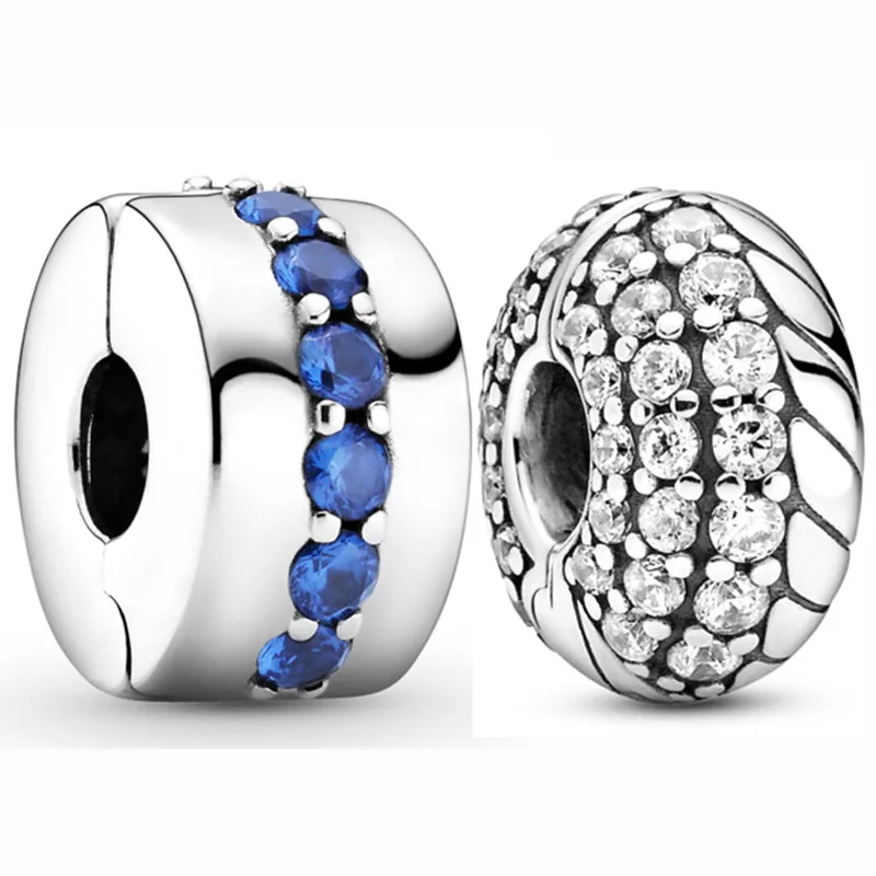 Синие Блестящие змеиные бусины-зажимы для браслета, серебро 925 пробы 
Синие Блестящие змеиные бусины-зажимы для браслета, серебро 925 пробы