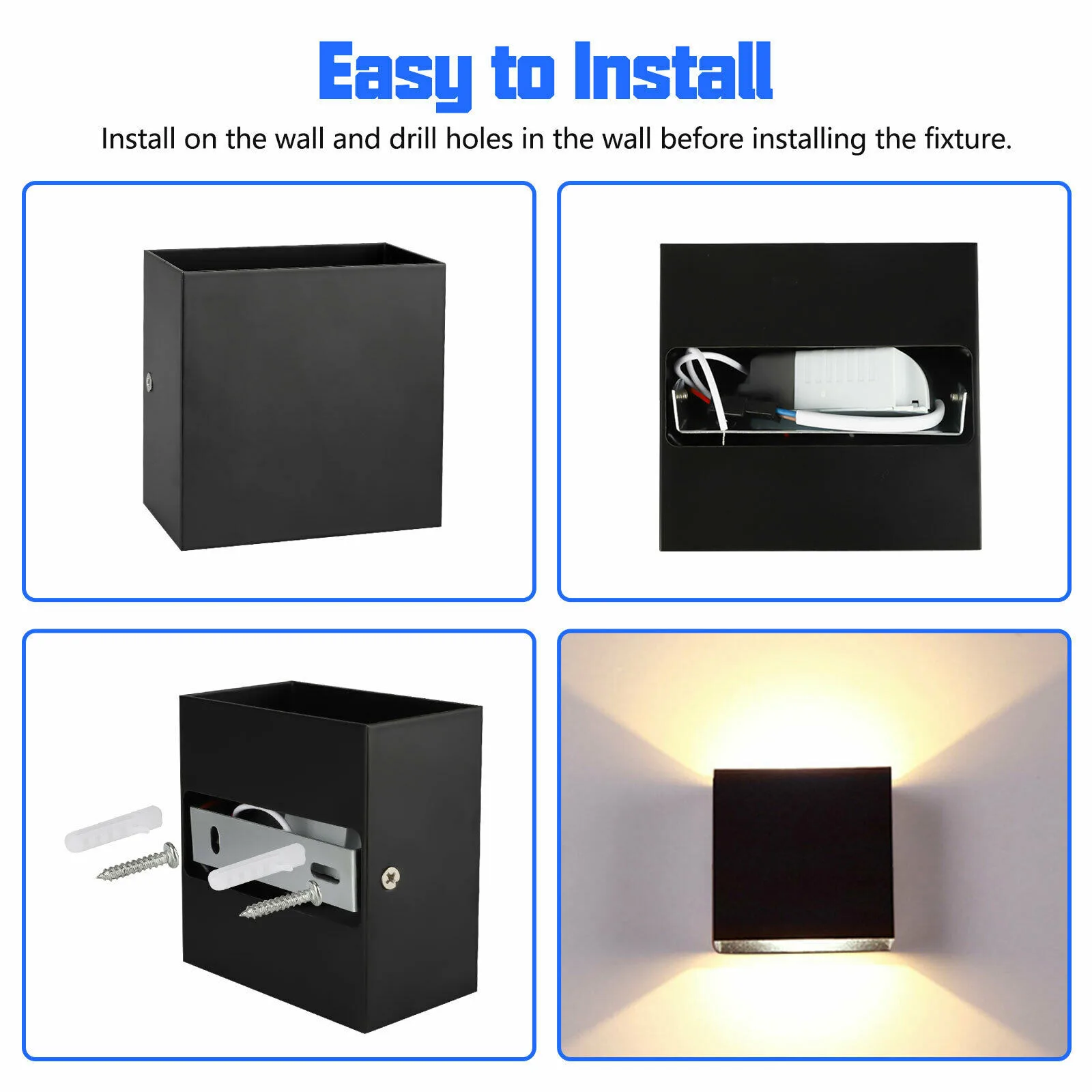 6W LED Wall Lamp Modern Up Down Sconce Lighting Fixture Light Indoor Decoration RH
6W LED Wall Lamp Modern Up Down Sconce Lighting Fixture Light Indoor Decoration RH
