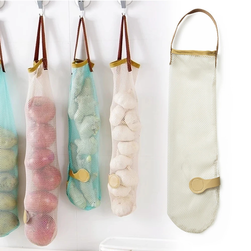 Kitchen Fruits Vegetables Storage Hanging Bag Reusable Grocery Produce Bags Mesh Ecology Shopping Tote Bag Onion Organization
Kitchen Fruits Vegetables Storage Hanging Bag Reusable Grocery Produce Bags Mesh Ecology Shopping Tote Bag Onion Organization