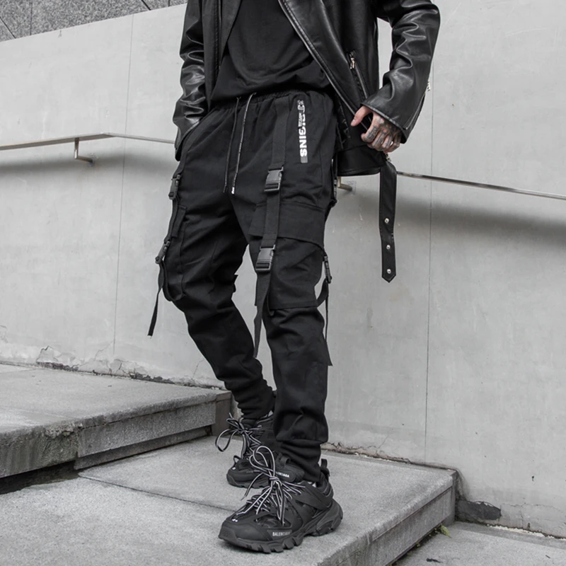 2021Ready Stock Autumn Side Zipper Pockets Ribbons Men's Jogger Trousers Cotton Hip Hop Streetwear Sweatpants Pencil Pants Black
2021Ready Stock Autumn Side Zipper Pockets Ribbons Men's Jogger Trousers Cotton Hip Hop Streetwear Sweatpants Pencil Pants Black