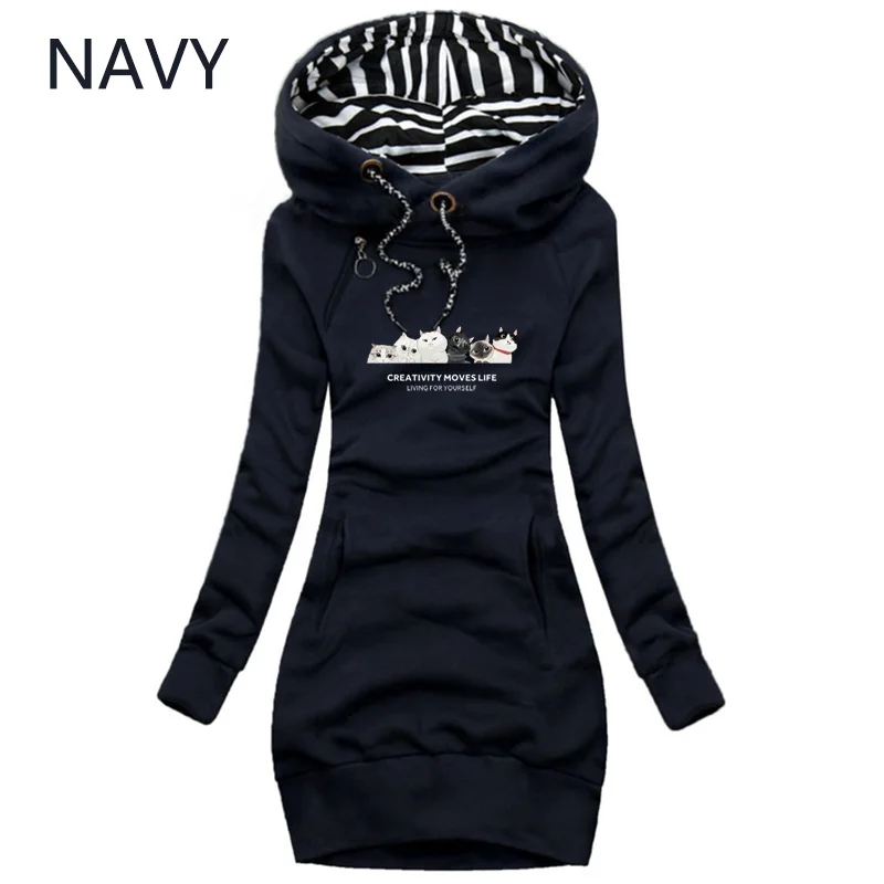 New Fashion Women Round Neck Hooded Sweater Autumn Long Sleeve Casual Vintage Pullover Hoodies Trending Hoodies Dress S-3XL
New Fashion Women Round Neck Hooded Sweater Autumn Long Sleeve Casual Vintage Pullover Hoodies Trending Hoodies Dress S-3XL