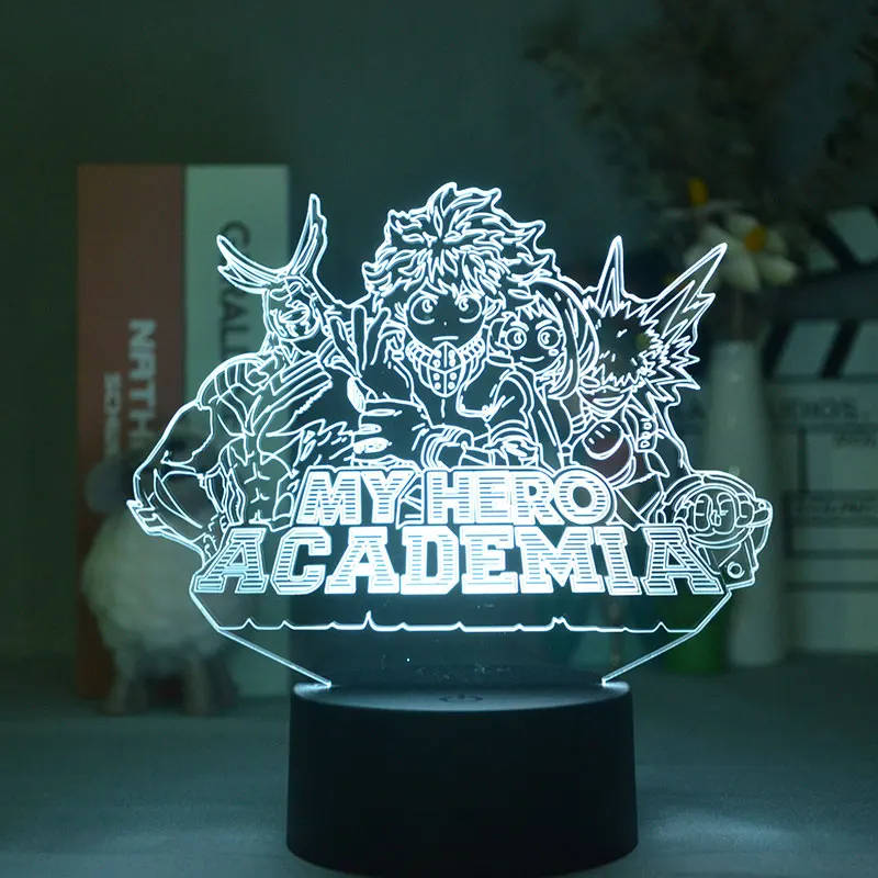 Kids Night Light My Hero Academia Anime Lamp 3d Scene Nightlight Bluetooth Control for Child Room Party Decor Kids Friends Gift
Kids Night Light My Hero Academia Anime Lamp 3d Scene Nightlight Bluetooth Control for Child Room Party Decor Kids Friends Gift