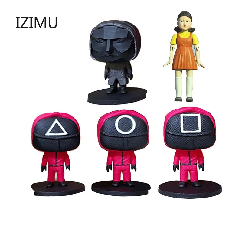10CM Squid Game Figure Masked Man Doll Boss Square Triangle Round Man Action Figures Resin Model Decoration Collection Gift Toy
10CM Squid Game Figure Masked Man Doll Boss Square Triangle Round Man Action Figures Resin Model Decoration Collection Gift Toy
