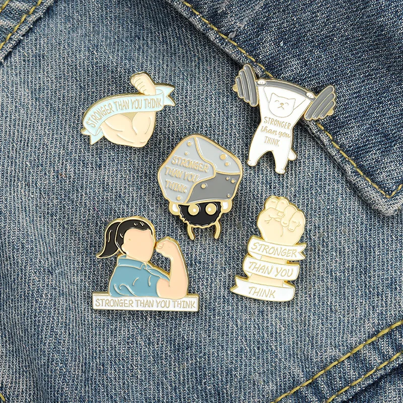 Stronger Than You Think Enamel Pins Motivational Inspirational Life Quotes Brooches for Men Women Badge Graduation Birthday Gift
Stronger Than You Think Enamel Pins Motivational Inspirational Life Quotes Brooches for Men Women Badge Graduation Birthday Gift