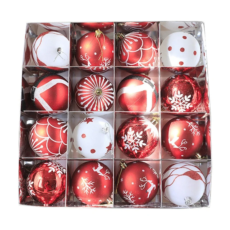 16 Square Grid Christmas Painted Ball Christmas Tree Pendant Christmas Tree Decoration Package Window Ceiling
16 Square Grid Christmas Painted Ball Christmas Tree Pendant Christmas Tree Decoration Package Window Ceiling