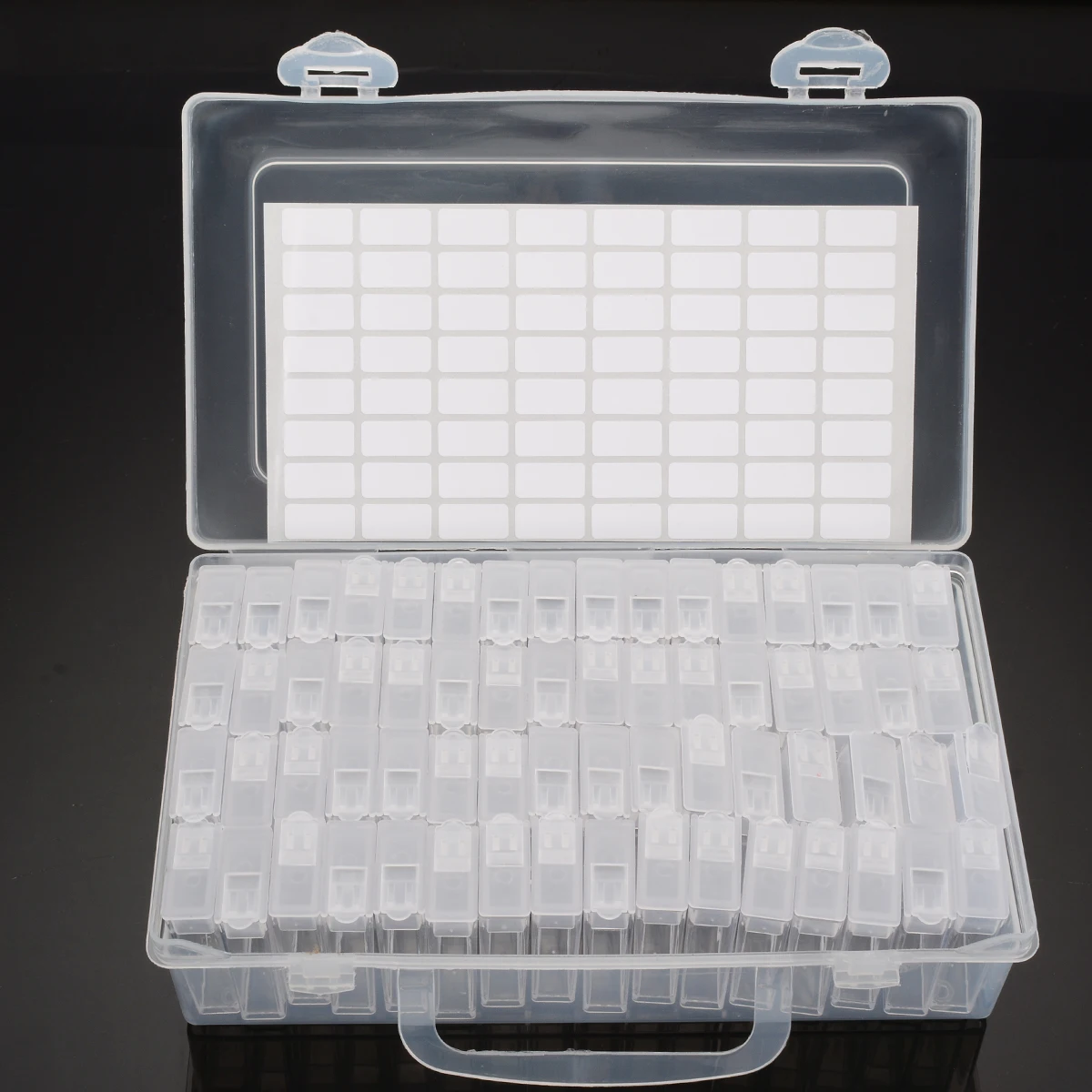 64 Slots Lattice Storage Box Diamond Painting Tools Beads Container Rhinestone Diamond Embroidery Stone Storage Accessory Case
64 Slots Lattice Storage Box Diamond Painting Tools Beads Container Rhinestone Diamond Embroidery Stone Storage Accessory Case