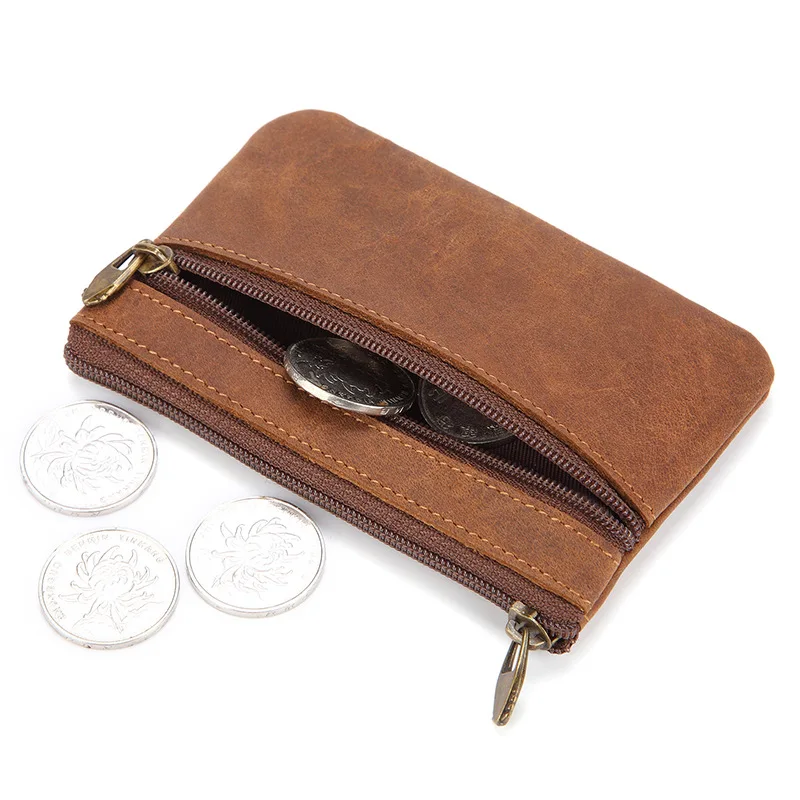 2020 Hot Vintage Crazy Horse Leather Men's Coin Purse Genuine Leather Zipper Coin Wallet Retro Key Holder Small Money Bag
2020 Hot Vintage Crazy Horse Leather Men's Coin Purse Genuine Leather Zipper Coin Wallet Retro Key Holder Small Money Bag