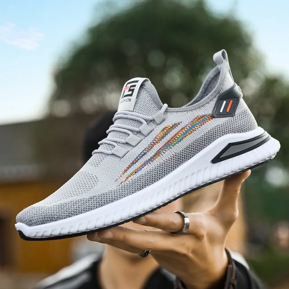New Running Shoes for Men Outdoor Mesh Sport Shoes Men's Lightweight Sneakers Lace Up Footwear Casual Stripe Walking Shoes
New Running Shoes for Men Outdoor Mesh Sport Shoes Men's Lightweight Sneakers Lace Up Footwear Casual Stripe Walking Shoes
