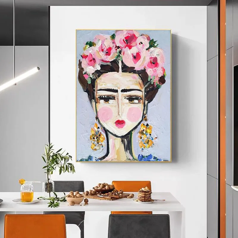 Hand Painted Woman Portrait Impressionist Canvas Oil Painting Modern Abstract Girl Posters Wall Art Pictures for Home Decor
Hand Painted Woman Portrait Impressionist Canvas Oil Painting Modern Abstract Girl Posters Wall Art Pictures for Home Decor