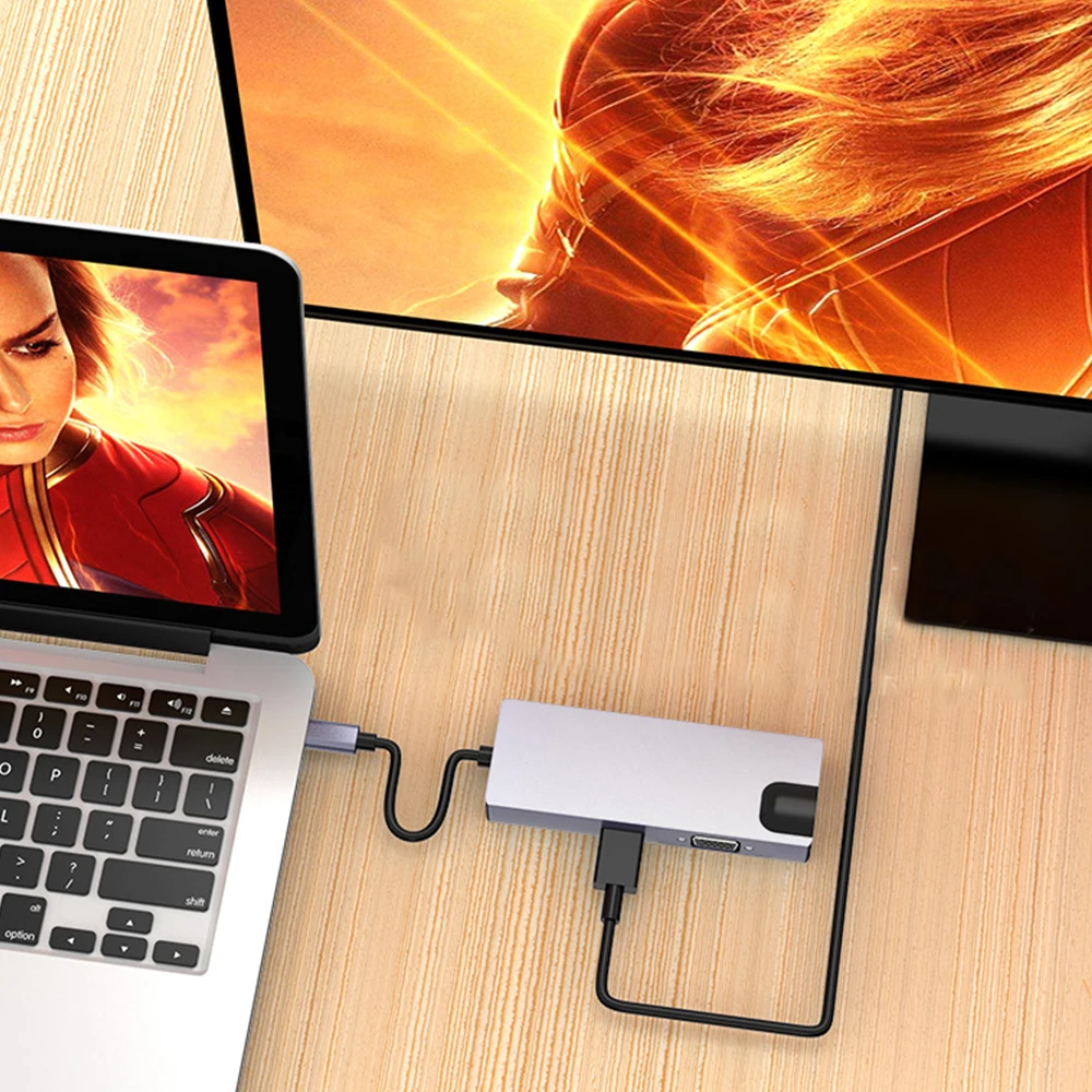 FDBRO SD/TF PD Charge Adapter USB C Docking Station Type C Hub Converter USB C HUB To USB3.0 HDMI-compatible Gigabit Ethernet
FDBRO SD/TF PD Charge Adapter USB C Docking Station Type C Hub Converter USB C HUB To USB3.0 HDMI-compatible Gigabit Ethernet