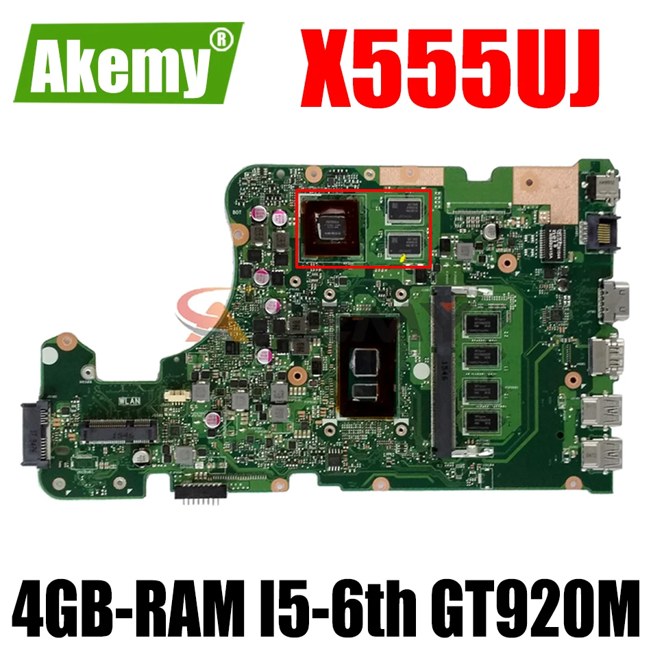 Akemy X555UJ материнская плата для ноутбука ASUS X555UF X555UQ X555UB F555U оригинальная материнская плата 4GB-RAM I5-6200U GT920M
Akemy X555UJ материнская плата для ноутбука ASUS X555UF X555UQ X555UB F555U оригинальная материнская плата 4GB-RAM I5-6200U GT920M