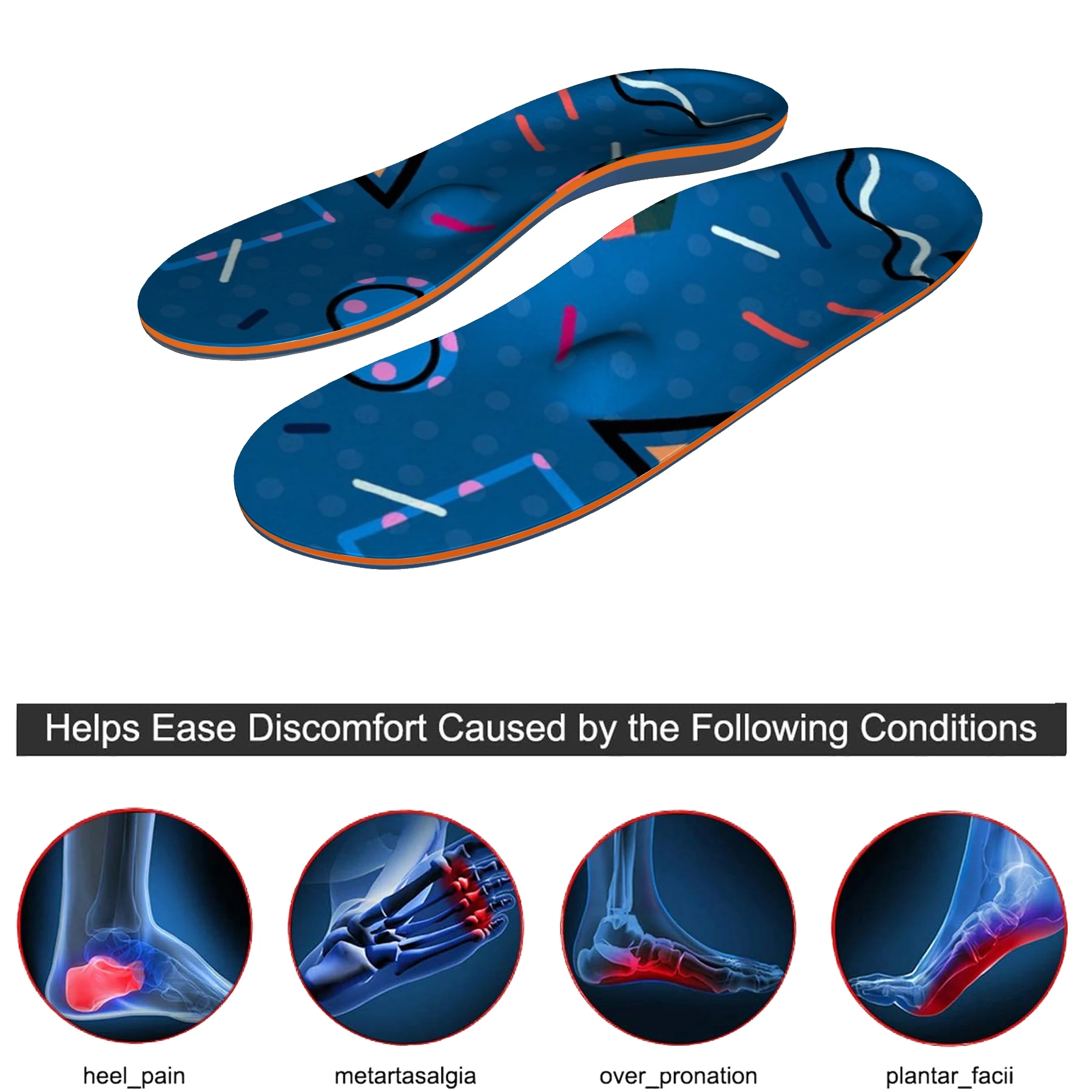 Men's Running Shock-absorbing,Orthopedic Arch Support Insole With EVA Material High Arch Foot, Metatarsal Support and Heel Pain
Men's Running Shock-absorbing,Orthopedic Arch Support Insole With EVA Material High Arch Foot, Metatarsal Support and Heel Pain