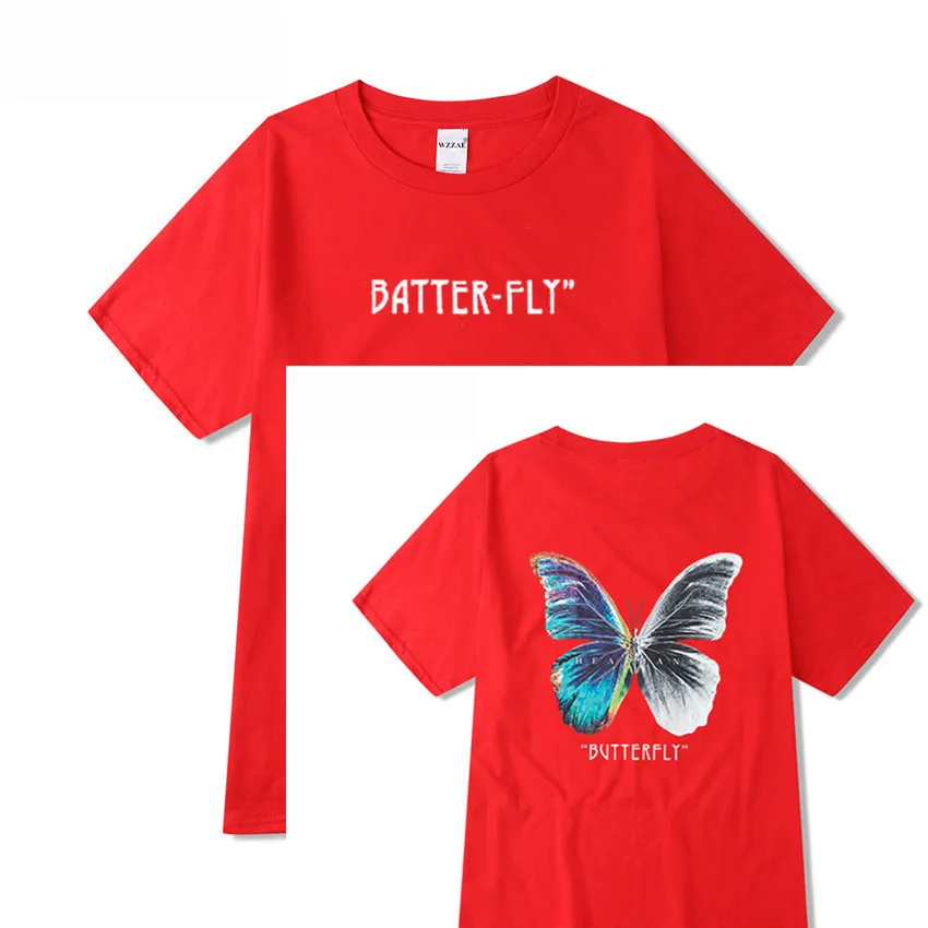 2021 New Style Spring Summer Adult Short-Sleeved High Street Original Hip-Hop Loose Butterfly Print Unisex T-shirt Top Clothing
2021 New Style Spring Summer Adult Short-Sleeved High Street Original Hip-Hop Loose Butterfly Print Unisex T-shirt Top Clothing