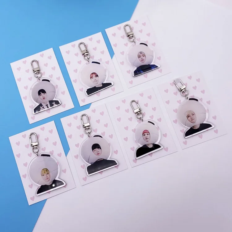 Wholesale Kpop Bangtan Boys Concert Pull Head Keychain Transparent Acrylic Key Chain Accessories Cute Pendant Key Ring Keyring
Wholesale Kpop Bangtan Boys Concert Pull Head Keychain Transparent Acrylic Key Chain Accessories Cute Pendant Key Ring Keyring