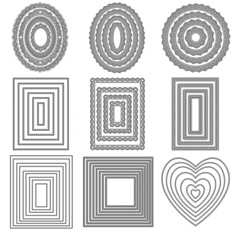 Lace Rectangular Heart 2021 New Metal Cutting Dies For Scrapbooking DIY Paper Card Embossing Decoration Handmade Craft Die Cuts
Lace Rectangular Heart 2021 New Metal Cutting Dies For Scrapbooking DIY Paper Card Embossing Decoration Handmade Craft Die Cuts