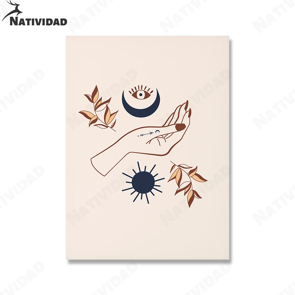 Cartoon Abstract Mysterious Hand Sun and Moon Canvas Print Painting Wall Bohemian Picture Poster Living Room Home Decoration
Cartoon Abstract Mysterious Hand Sun and Moon Canvas Print Painting Wall Bohemian Picture Poster Living Room Home Decoration