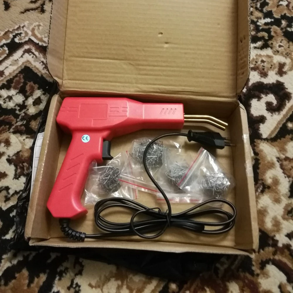 Car Bumper Repair Welder Hot Staplers Plastic Welding Machin Kit Hot Staplers PVC Plastic Soldering Iron Set Repairing Tool
Car Bumper Repair Welder Hot Staplers Plastic Welding Machin Kit Hot Staplers PVC Plastic Soldering Iron Set Repairing Tool