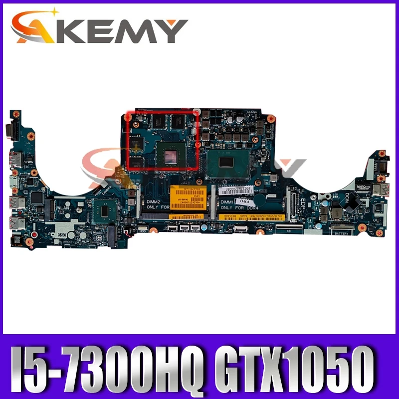 

Для DELL Inspiron 7577 7570 I5-7300HQ GTX1050 Материнская плата ноутбука CN-0KN44F 0KN44F CKA50 LA-E991P SR32S ноутбук материнская плата DDR4
