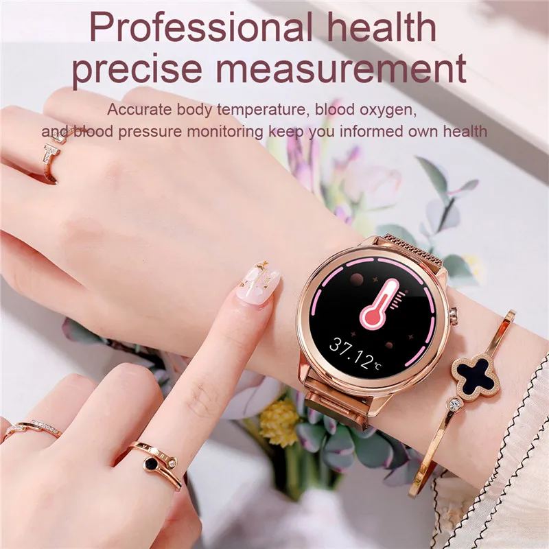F80 Stylish Women Smart Watch Round Screen Girl Smartwatch Heart Rate Monitor Compatible For Android and IOS
F80 Stylish Women Smart Watch Round Screen Girl Smartwatch Heart Rate Monitor Compatible For Android and IOS