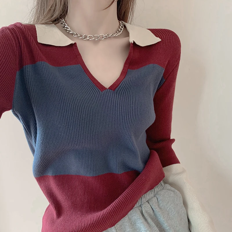 2021 Autumn and Winter New Western All-Matching Knitted Bottoming Shirt Women's Inner Wear Retro Hong Kong Style V-neck
2021 Autumn and Winter New Western All-Matching Knitted Bottoming Shirt Women's Inner Wear Retro Hong Kong Style V-neck