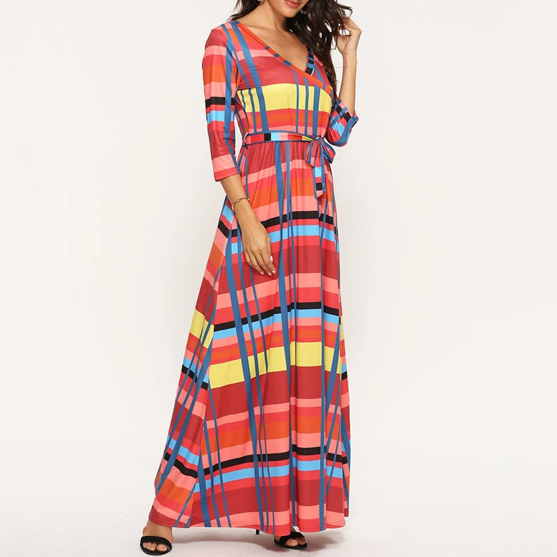 women elegant patchwork print maxi dress bow tie sashes long sleeve pleated female office wear long dresses vestidos
women elegant patchwork print maxi dress bow tie sashes long sleeve pleated female office wear long dresses vestidos
