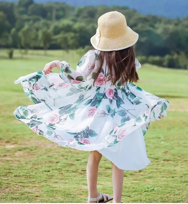 Girls Princess Floral Dress Kid Girl Baby Birthday Party Cosplay Rose Flower Wedding Chidlren 
Girls Princess Floral Dress Kid Girl Baby Birthday Party Cosplay Rose Flower Wedding Chidlren