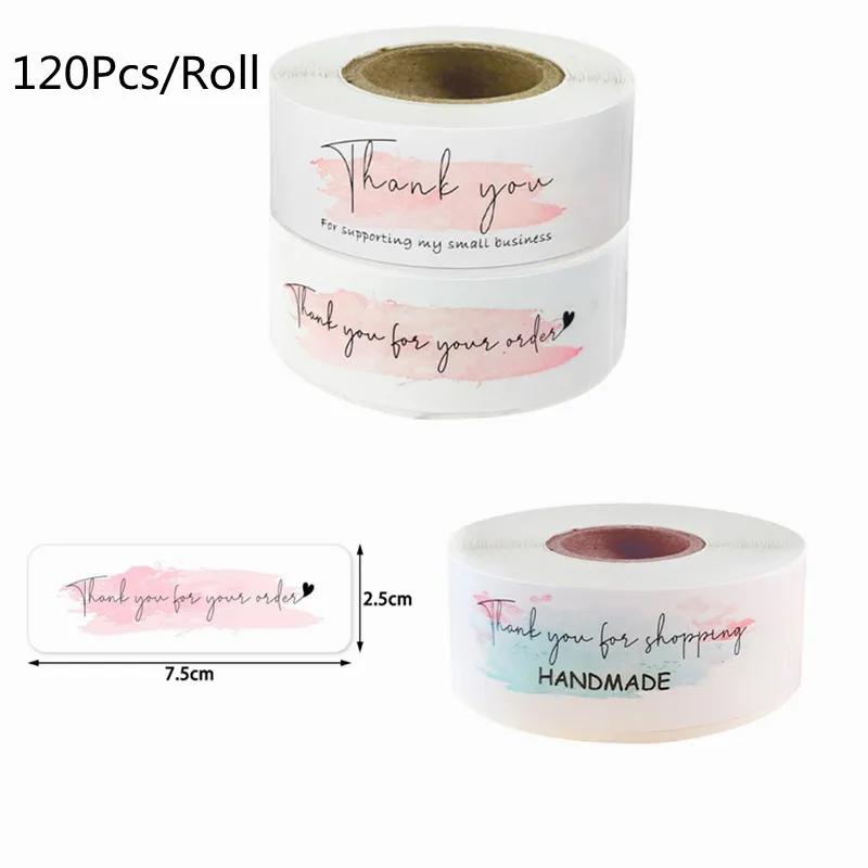 120 Pcs/Roll Pink "thank You For Your Order" Sticker For Supporting Your Business Package Decoration Labels Stationery Stickers
120 Pcs/Roll Pink "thank You For Your Order" Sticker For Supporting Your Business Package Decoration Labels Stationery Stickers