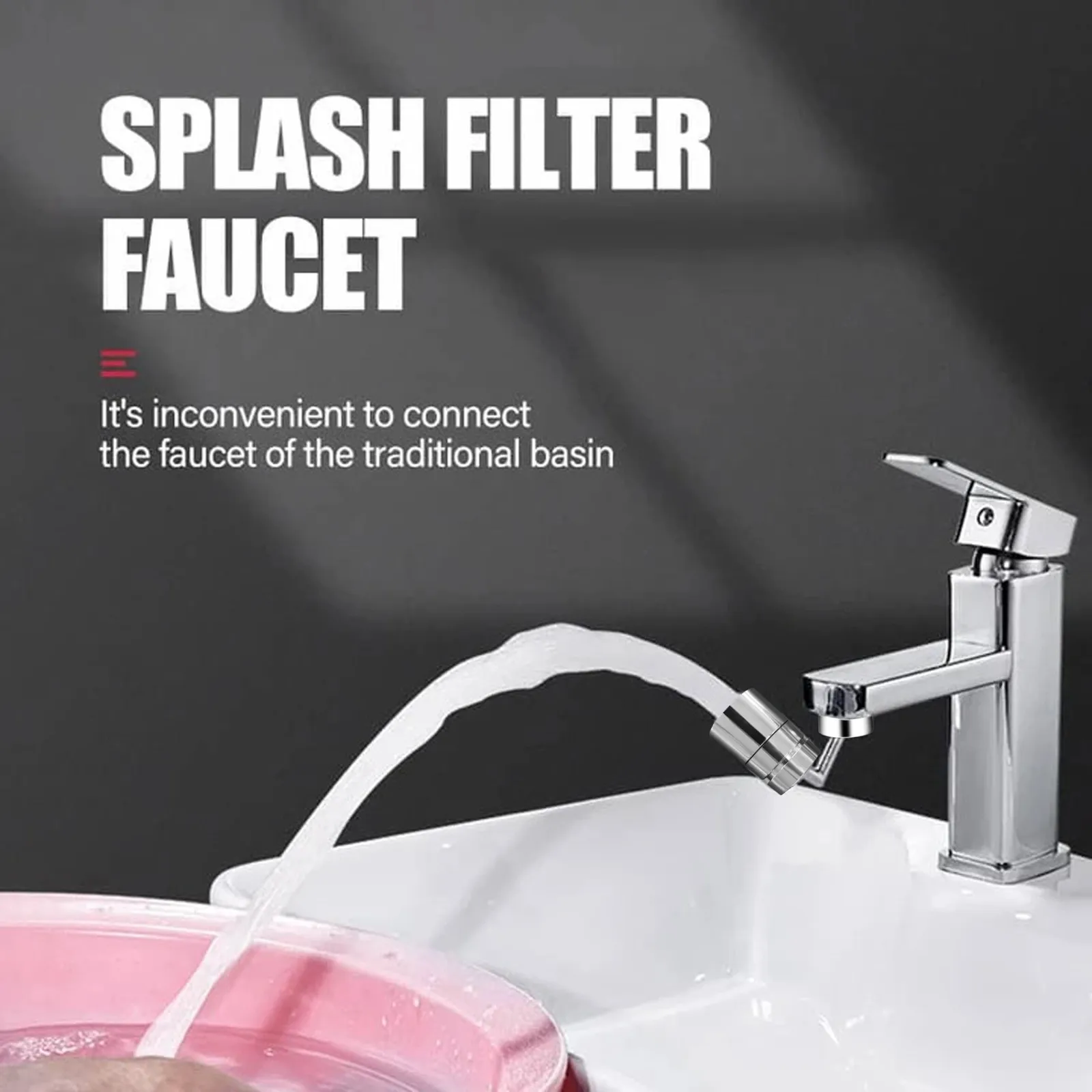 Tap Aerator 720Rotation Universal Splash-Proof Swivel Water Saving Faucet For Bathroom 720 degree faucet head 2021 hot sale
Tap Aerator 720Rotation Universal Splash-Proof Swivel Water Saving Faucet For Bathroom 720 degree faucet head 2021 hot sale