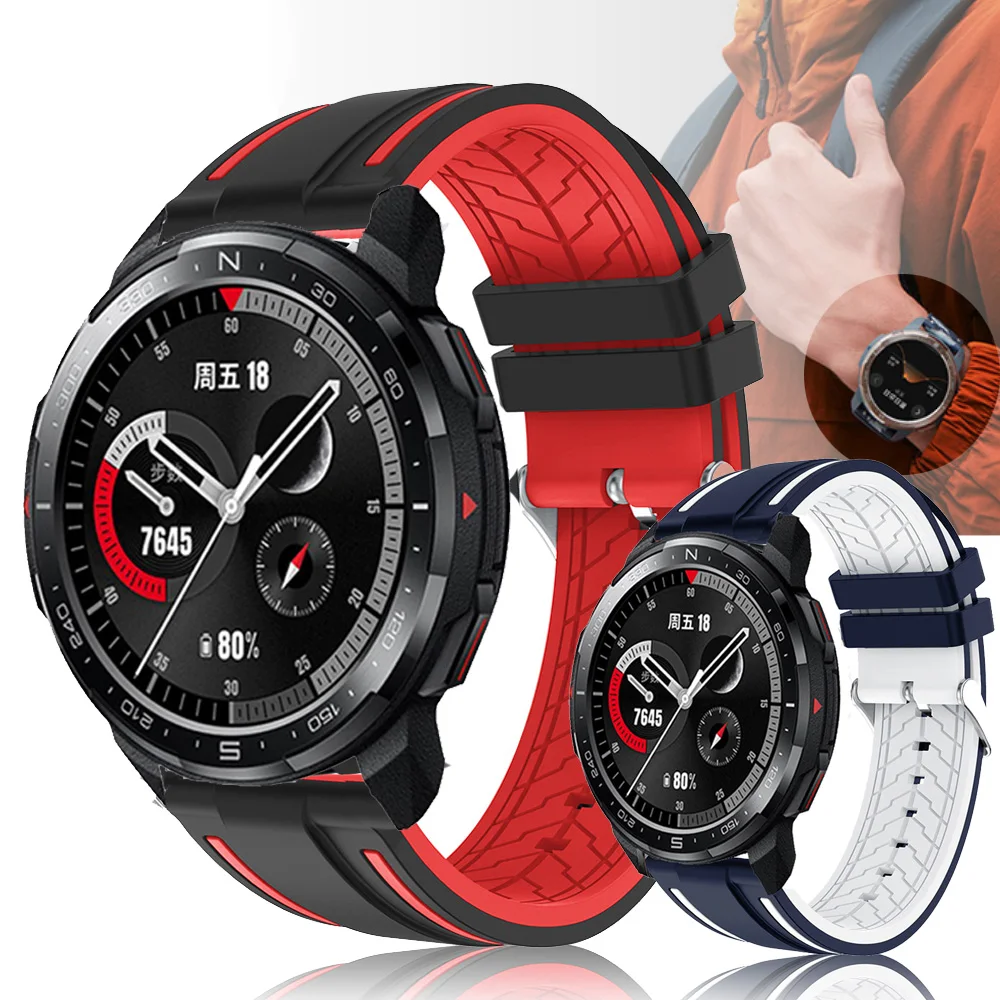 Ремешок для часов Honor Watch GS Pro силиконовый браслет magic 2 46 мм 22 мм|Ремешки часов| |