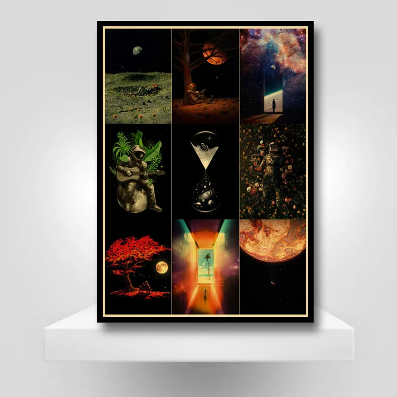 Modern Home Decor Future Space Astronaut Poster Retro Kraft Paper Posters Kids Room Painting Bar Cafe Hotel Wall Art Painting
Modern Home Decor Future Space Astronaut Poster Retro Kraft Paper Posters Kids Room Painting Bar Cafe Hotel Wall Art Painting
