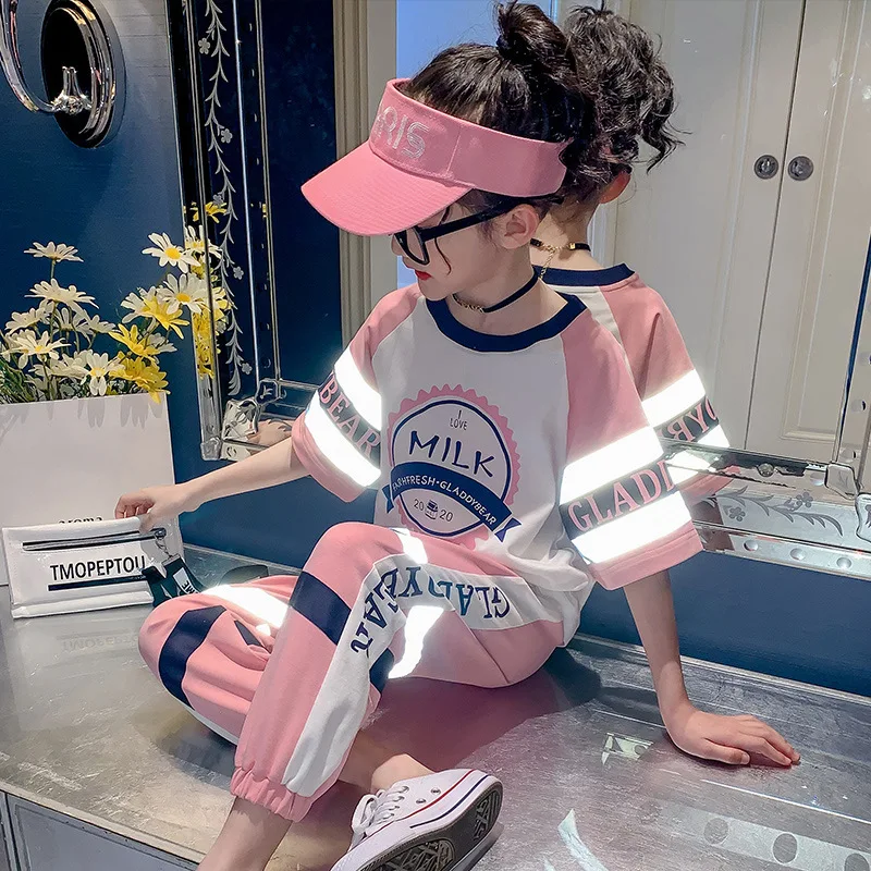 kids clothing 2 Pcs Girls luminous Clothing Sets Summer Short Sleeve T-Shirt+Pants Children Clothes Suits 6 7 9 10 11 12 13 yrs
kids clothing 2 Pcs Girls luminous Clothing Sets Summer Short Sleeve T-Shirt+Pants Children Clothes Suits 6 7 9 10 11 12 13 yrs