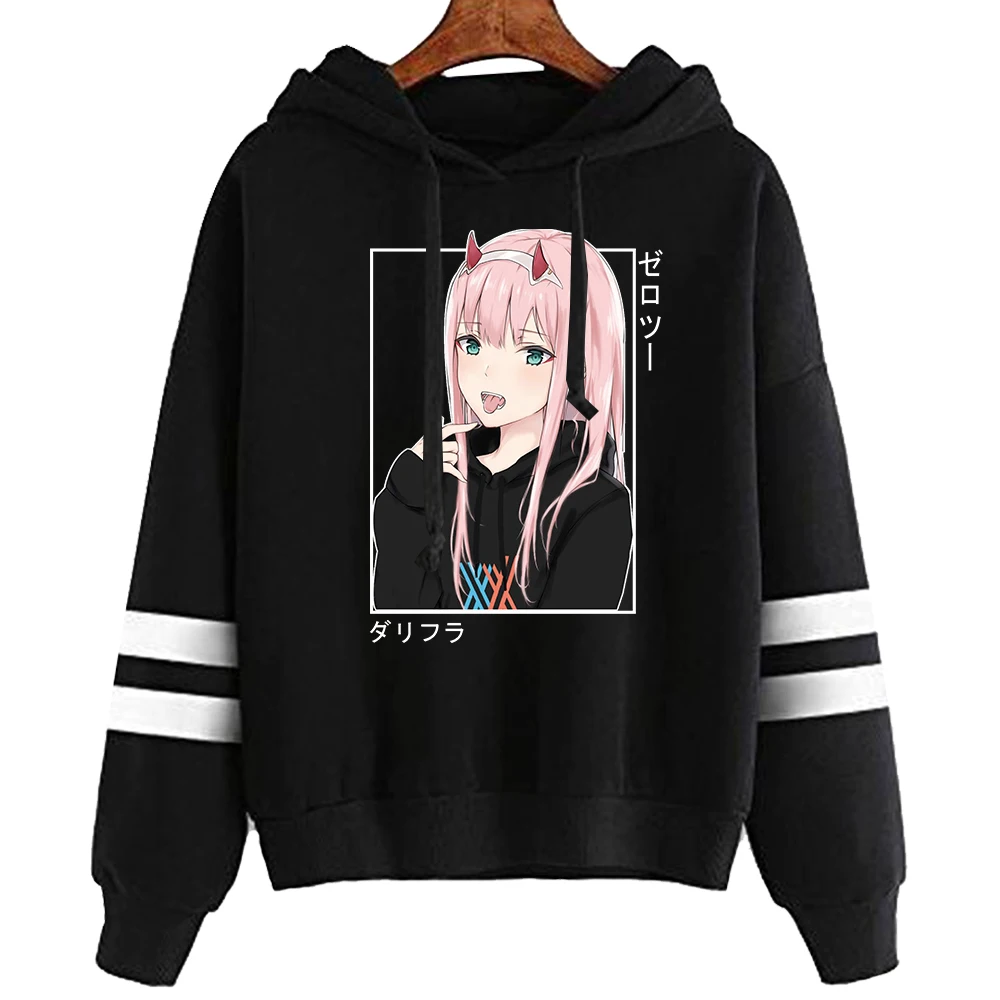 Darling In The Franxx Men Women Unisex Hoodies Sweatshirts Zero Two Striped Hooded Sweatshirt Pullover Tops
Darling In The Franxx Men Women Unisex Hoodies Sweatshirts Zero Two Striped Hooded Sweatshirt Pullover Tops