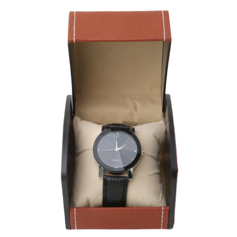 Fashion Jewelry Display Gift Box Single Watch Box Artificial Leather Square Case Pillow Pad Portable Size Storage Box 2 Colors
Fashion Jewelry Display Gift Box Single Watch Box Artificial Leather Square Case Pillow Pad Portable Size Storage Box 2 Colors