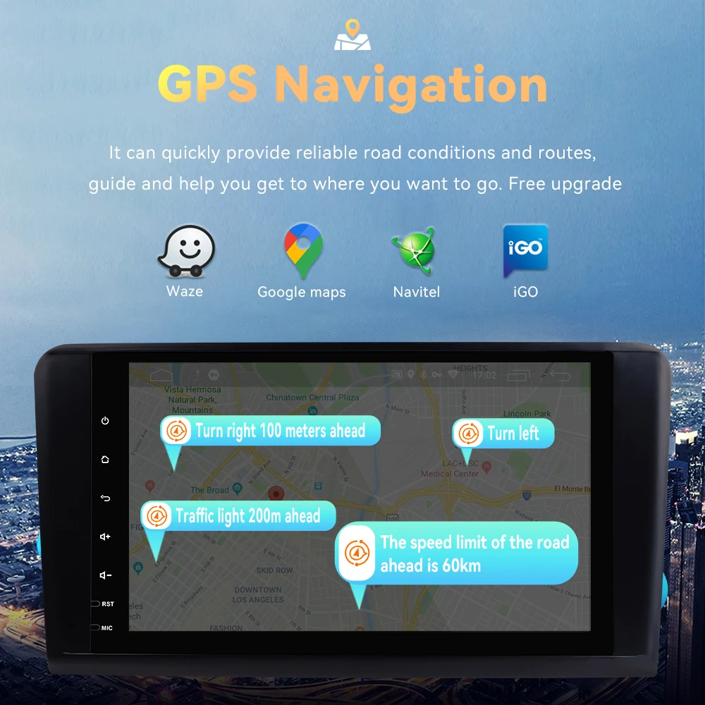 Carplay 4 ГБ Android 11 Автомобильный GPS Мультимедиа для Mercedes Benz ML GL W164 ML350 ML500 GL320 X164 ML280 GL350