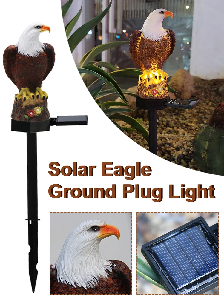 1PC Eagle Figurine Garden Solar Stake Light Solar Eagle Lights Outdoor Decorative Bright Light Eagle with Stake Solar Powered
1PC Eagle Figurine Garden Solar Stake Light Solar Eagle Lights Outdoor Decorative Bright Light Eagle with Stake Solar Powered