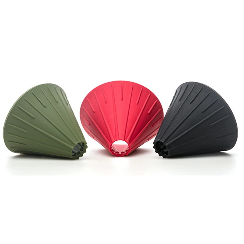 Silicone Coffee Dripper Filter Cone Manual Home Indoor Outdoor Portable Coffee Filter with 1Pcs Base
Silicone Coffee Dripper Filter Cone Manual Home Indoor Outdoor Portable Coffee Filter with 1Pcs Base