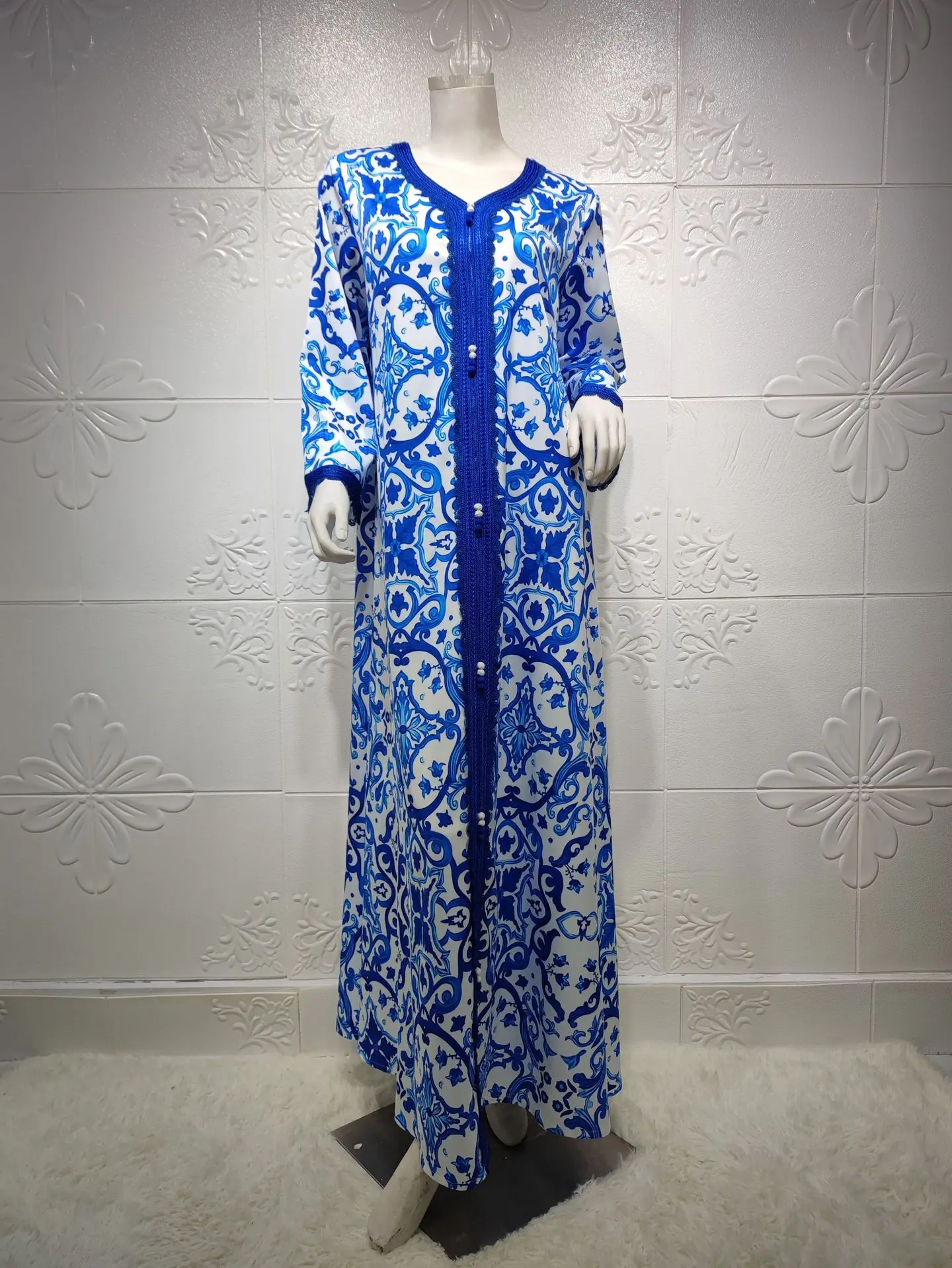 Ramadan Turkey India Muslim Dress women Long Sleeve Abaya Duabi Arabic Vestidos Moroccon Kaftan Islamic Clothing Gown Robe Eid 
Ramadan Turkey India Muslim Dress women Long Sleeve Abaya Duabi Arabic Vestidos Moroccon Kaftan Islamic Clothing Gown Robe Eid