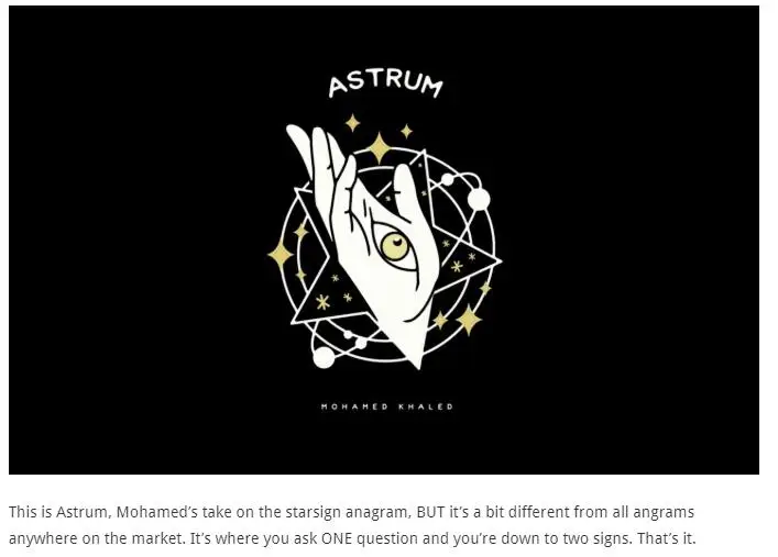 Astrum by Mohamed Khaled magic tricks
Astrum by Mohamed Khaled magic tricks